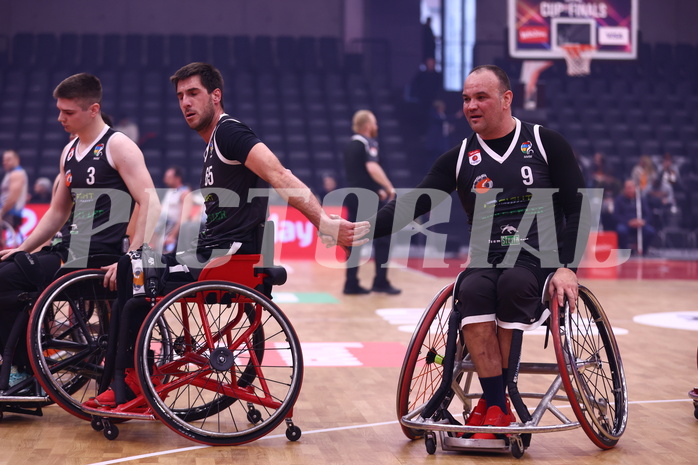 19.01.2025, Graz, Raiffeisen Sportpark, Rollstuhl BB Cup 2025, Finale, Flinkstones Graz vs Sitting Bulls Klosterneuburg,  