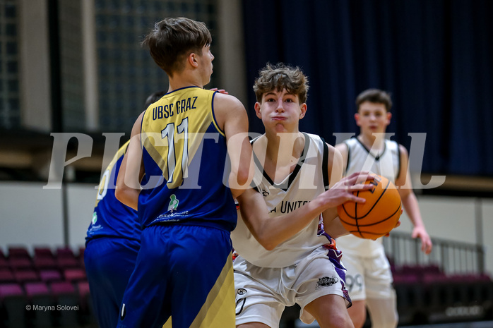 18.01.2025 Österreichischer Basketballverband 2024/25, SLMU14, Vienna United vs. Ubsc Juniors The Castle Gate