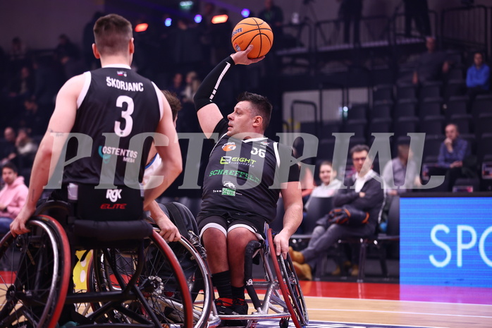 19.01.2025, Graz, Raiffeisen Sportpark, Rollstuhl BB Cup 2025, Finale, Flinkstones Graz vs Sitting Bulls Klosterneuburg,  