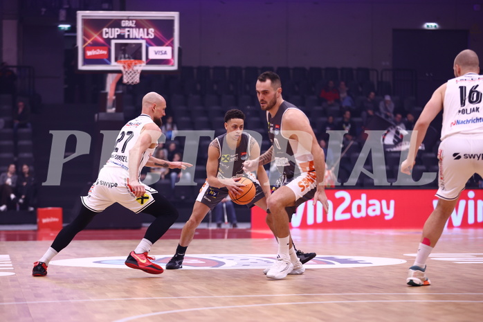 19.01.2025, Graz, Raiffeisen Sportpark, Basketball Austria Cup 2025, Final Four, Finale, Flyer Wels vs. Klosterneuburg Dukes,  