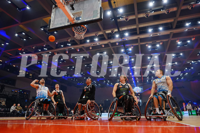 Basketball Austria Cup 2025, Final Four, Rollstuhl BB Cup Finale,  Flinkstones Graz vs Sitting Bulls Klosterneuburg


