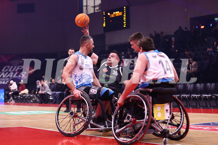 19.01.2025, Graz, Raiffeisen Sportpark, Rollstuhl BB Cup 2025, Finale, Flinkstones Graz vs Sitting Bulls Klosterneuburg,  