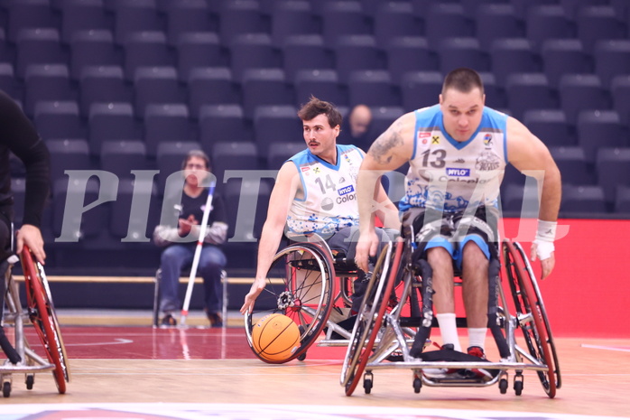 19.01.2025, Graz, Raiffeisen Sportpark, Rollstuhl BB Cup 2025, Finale, Flinkstones Graz vs Sitting Bulls Klosterneuburg,  