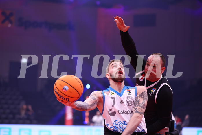 19.01.2025, Graz, Raiffeisen Sportpark, Rollstuhl BB Cup 2025, Finale, Flinkstones Graz vs Sitting Bulls Klosterneuburg,  