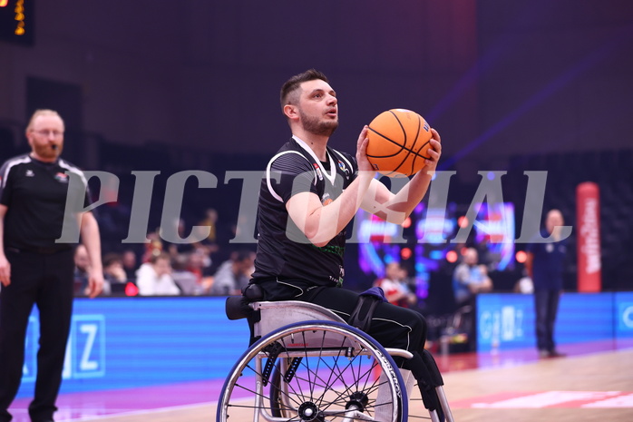 19.01.2025, Graz, Raiffeisen Sportpark, Rollstuhl BB Cup 2025, Finale, Flinkstones Graz vs Sitting Bulls Klosterneuburg,  