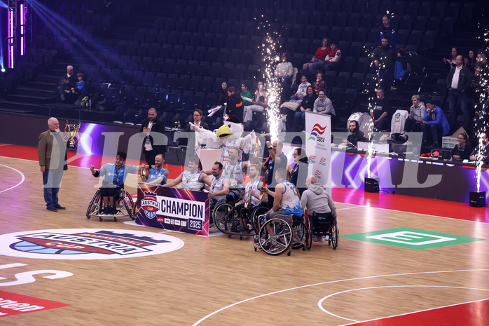 19.01.2025, Graz, Raiffeisen Sportpark, Rollstuhl BB Cup 2025, Finale, Flinkstones Graz vs Sitting Bulls Klosterneuburg,  