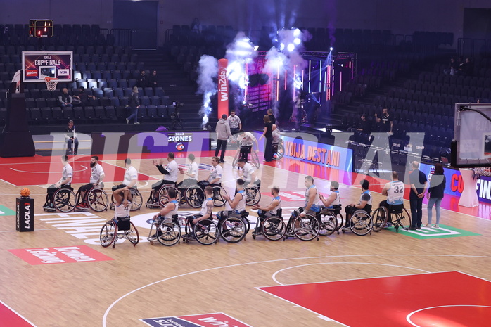 19.01.2025, Graz, Raiffeisen Sportpark, Rollstuhl BB Cup 2025, Finale, Flinkstones Graz vs Sitting Bulls Klosterneuburg,  