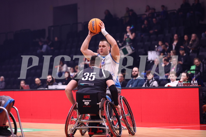 19.01.2025, Graz, Raiffeisen Sportpark, Rollstuhl BB Cup 2025, Finale, Flinkstones Graz vs Sitting Bulls Klosterneuburg,  