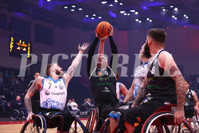 19.01.2025, Graz, Raiffeisen Sportpark, Rollstuhl BB Cup 2025, Finale, Flinkstones Graz vs Sitting Bulls Klosterneuburg,  