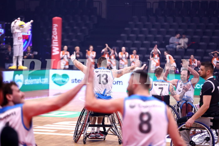 19.01.2025, Graz, Raiffeisen Sportpark, Rollstuhl BB Cup 2025, Finale, Flinkstones Graz vs Sitting Bulls Klosterneuburg,  
