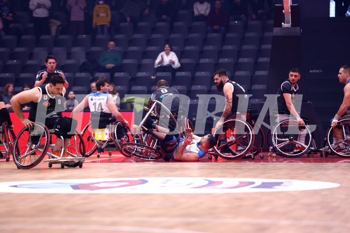 19.01.2025, Graz, Raiffeisen Sportpark, Rollstuhl BB Cup 2025, Finale, Flinkstones Graz vs Sitting Bulls Klosterneuburg,  