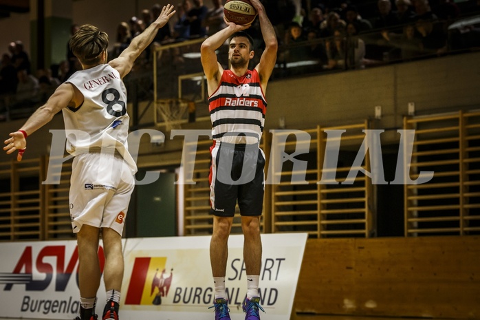 Basketball, 2.Bundesliga, Grunddurchgang 18.Runde, Mattersburg Rocks, Villach Raiders, Antonio Boban (32)