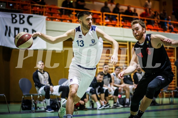 Basketball, 2.Bundesliga, Grunddurchgang 18.Runde, BBC Nord Dragonz, Mistelbach Mustangs, Gabriel Semmel (13)