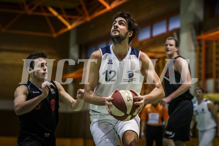 Basketball, 2.Bundesliga, Grunddurchgang 18.Runde, BBC Nord Dragonz, Mistelbach Mustangs, Lukas Baumgartner (12)