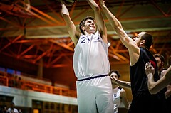 Basketball, 2.Bundesliga, Grunddurchgang 18.Runde, BBC Nord Dragonz, Mistelbach Mustangs, Lukas Knor (21)