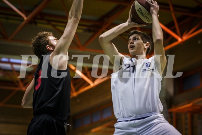 Basketball, 2.Bundesliga, Grunddurchgang 18.Runde, BBC Nord Dragonz, Mistelbach Mustangs, Lukas Knor (21)