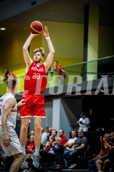 Basketball, AUT vs. NOR, Austria, Norway, Tobias Rotegard (33)