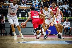 Basketball, AUT vs. NOR, Austria, Norway, Lars Espe (3), Erol Ersek (17)