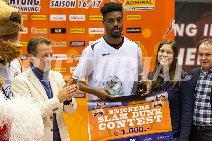 Basketball, ABL 2016/17, All Star Day 2017, Team Austria, Team International, Winner Snickers Slam Dunk Contest Cameron Naylor