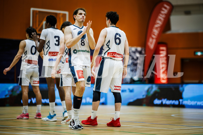 Basketball, Win2Day Superliga 2023/24, 3. Qualifikationsrunde, Vienna Timberwolves, Kapfenberg Bulls, Elias Wlasak (8)