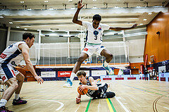Basketball, Win2Day Superliga 2023/24, 3. Qualifikationsrunde, Vienna Timberwolves, Kapfenberg Bulls, Nnadalu Noble (3), Miro Zapf (7)
