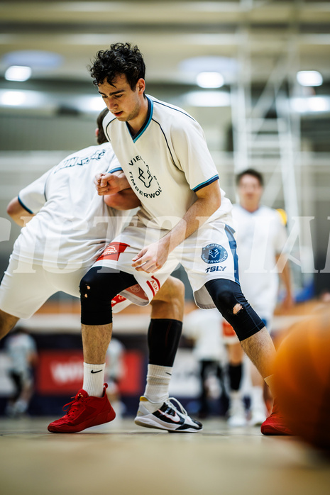 Basketball, Win2Day Superliga 2023/24, 3. Qualifikationsrunde, Vienna Timberwolves, Kapfenberg Bulls, Paul Rotter (6)