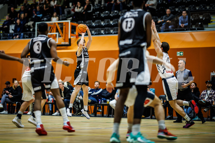 Basketball, Win2Day Superliga 2023/24, 3. Qualifikationsrunde, Vienna Timberwolves, Kapfenberg Bulls, Yves Höger (2)