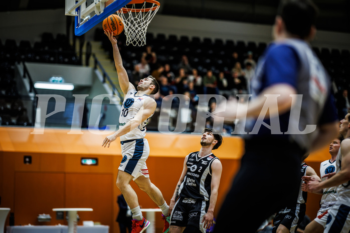 Basketball, Win2Day Superliga 2023/24, 3. Qualifikationsrunde, Vienna Timberwolves, Kapfenberg Bulls, Jakob Szkutta (10)