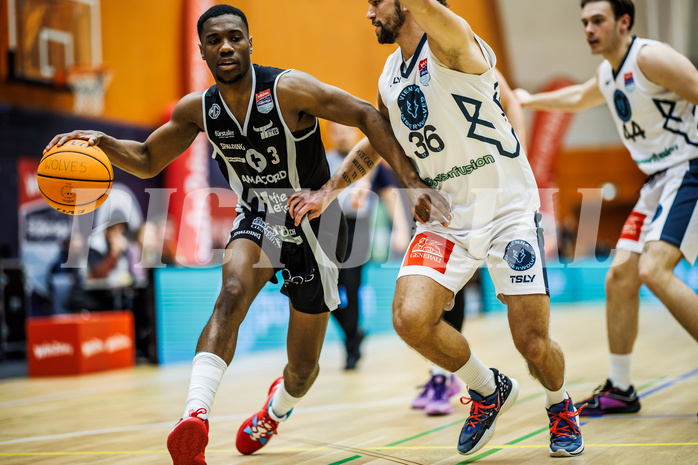Basketball, Win2Day Superliga 2023/24, 3. Qualifikationsrunde, Vienna Timberwolves, Kapfenberg Bulls, Rudi Williams (3)