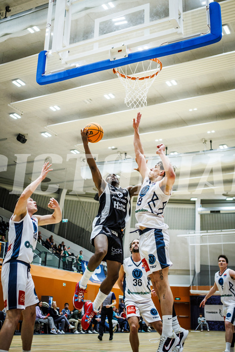 Basketball, Win2Day Superliga 2023/24, 3. Qualifikationsrunde, Vienna Timberwolves, Kapfenberg Bulls, Rudi Williams (3)