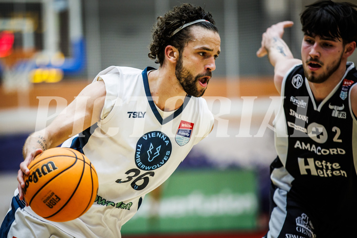 Basketball, Win2Day Superliga 2023/24, 3. Qualifikationsrunde, Vienna Timberwolves, Kapfenberg Bulls, Oscar Schmit (36)
