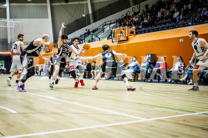 Basketball, Win2Day Superliga 2023/24, 3. Qualifikationsrunde, Vienna Timberwolves, Kapfenberg Bulls, Paul Rotter (6)