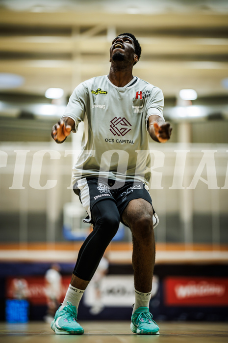 Basketball, Win2Day Superliga 2023/24, 3. Qualifikationsrunde, Vienna Timberwolves, Kapfenberg Bulls, Simon Okoro (13)