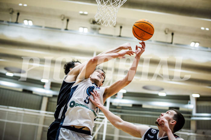 Basketball, Win2Day Superliga 2023/24, 3. Qualifikationsrunde, Vienna Timberwolves, Kapfenberg Bulls, Elias Wlasak (8)