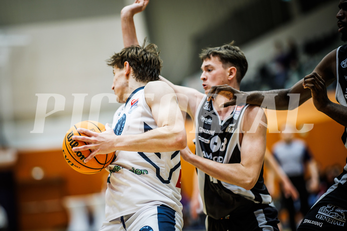 Basketball, Win2Day Superliga 2023/24, 3. Qualifikationsrunde, Vienna Timberwolves, Kapfenberg Bulls, Elias Wlasak (8)