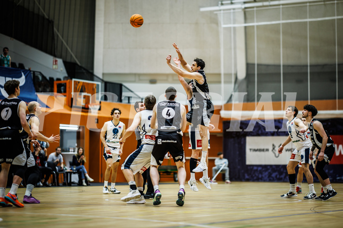 Basketball, Win2Day Superliga 2023/24, 3. Qualifikationsrunde, Vienna Timberwolves, Kapfenberg Bulls, Nemanja Krstic (22)