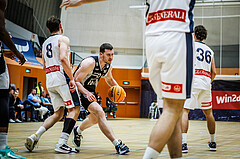Basketball, Win2Day Superliga 2023/24, 3. Qualifikationsrunde, Vienna Timberwolves, Kapfenberg Bulls, Noah Baumann (4)