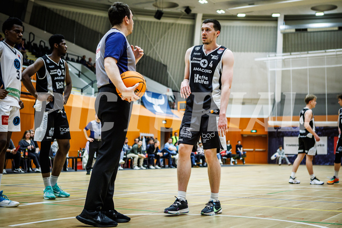 Basketball, Win2Day Superliga 2023/24, 3. Qualifikationsrunde, Vienna Timberwolves, Kapfenberg Bulls, Noah Baumann (4)