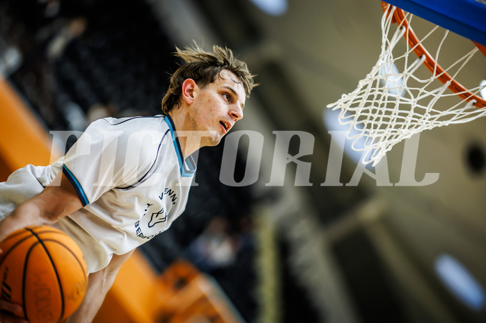 Basketball, Win2Day Superliga 2023/24, 3. Qualifikationsrunde, Vienna Timberwolves, Kapfenberg Bulls, Elias Wlasak (8)