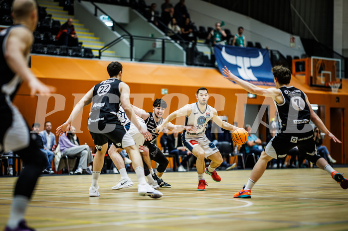 Basketball, Win2Day Superliga 2023/24, 3. Qualifikationsrunde, Vienna Timberwolves, Kapfenberg Bulls, Jakob Szkutta (10)
