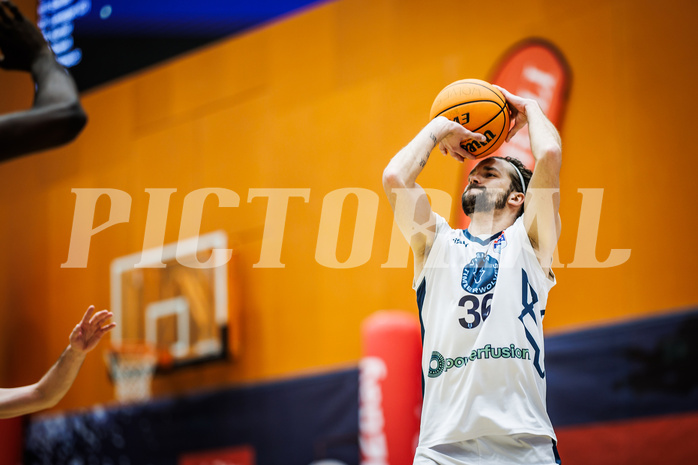 Basketball, Win2Day Superliga 2023/24, 3. Qualifikationsrunde, Vienna Timberwolves, Kapfenberg Bulls, Oscar Schmit (36)