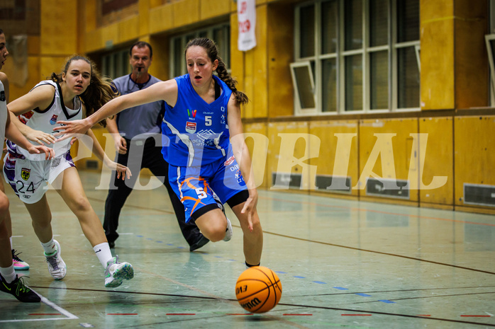 Basketball, Win2Day Basketball Damen Superliga 2023/24, Grunddurchgang 1.Runde, Vienna United, DBB LZ OÖ, Ylenia Bonett (5)