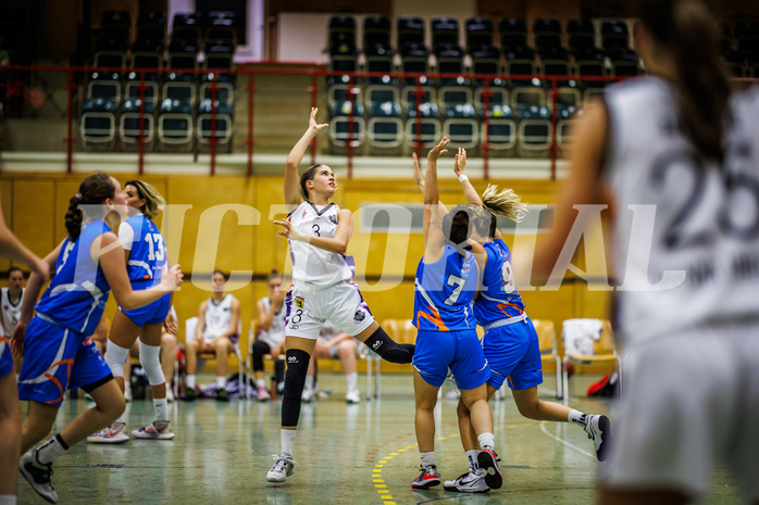 Basketball, Win2Day Basketball Damen Superliga 2023/24, Grunddurchgang 1.Runde, Vienna United, DBB LZ OÖ, Tita Zaboji (3)