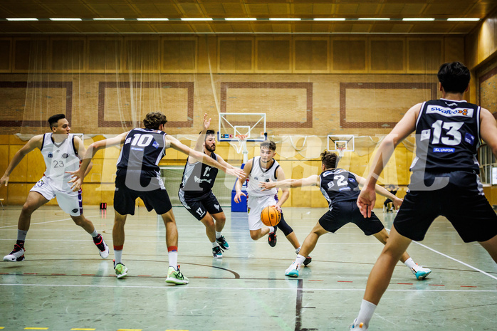 Basketball, Basketball Zweite Liga 2023/24, Grunddurchgang 2.Runde, Vienna United, Raiders Tirol, David Makivic (1)