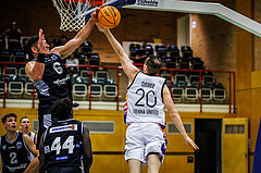 Basketball, Basketball Zweite Liga 2023/24, Grunddurchgang 2.Runde, Vienna United, Raiders Tirol, Stefan Oberhauser (6), Mathias Diemer (20)