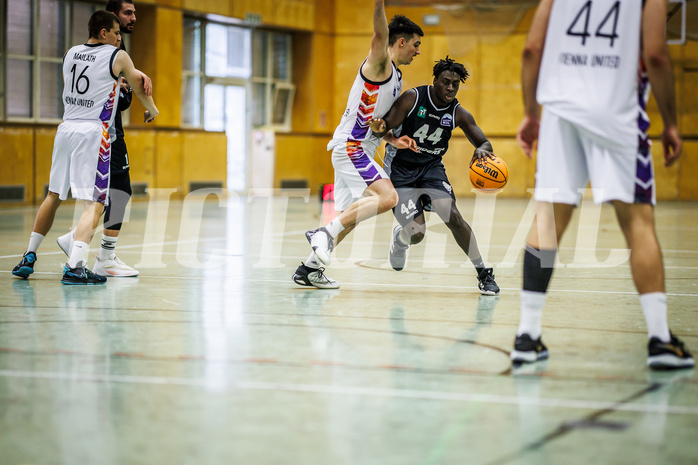 Basketball, Basketball Zweite Liga 2023/24, Grunddurchgang 2.Runde, Vienna United, Raiders Tirol, Bruno Golino (3), Gasper Jordan Rojko (44)