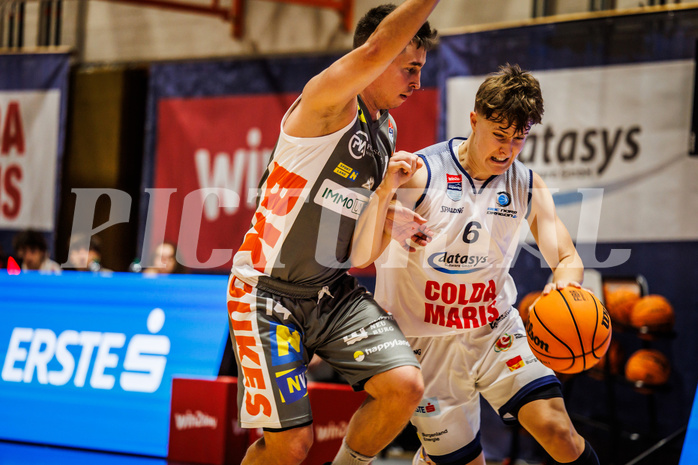 Basketball, win2day Basketball Superliga 2023/224, Grunddurchgang Runde 3, BBC Nord Dragonz, Klosterneuburg Dukes, Valentin Pasterk (6)