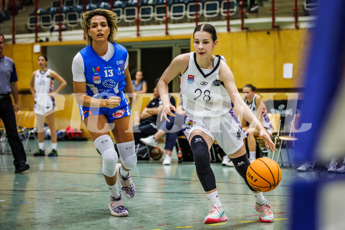 Basketball, Win2Day Basketball Damen Superliga 2023/24, Grunddurchgang 1.Runde, Vienna United, DBB LZ OÖ, Ninel Merkotun (28)