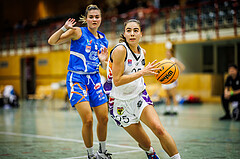 Basketball, Win2Day Basketball Damen Superliga 2023/24, Grunddurchgang 1.Runde, Vienna United, DBB LZ OÖ, Lisa Ganhör (9), Klara Brunner (25)