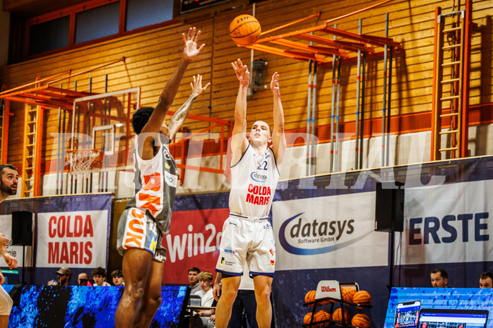 Basketball, win2day Basketball Superliga 2023/224, Grunddurchgang Runde 3, BBC Nord Dragonz, Klosterneuburg Dukes, Filip Bjelanovic (22)
